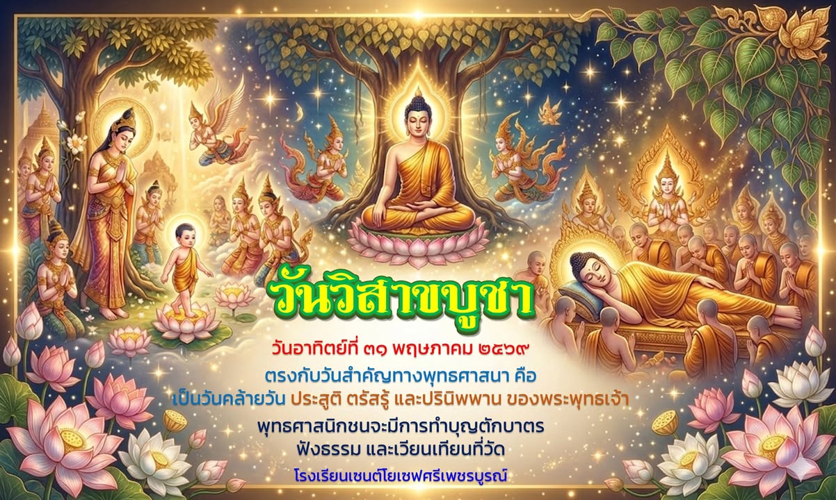 กิจกรรมพิเศษเนื่องในวันวิสาขบูชา